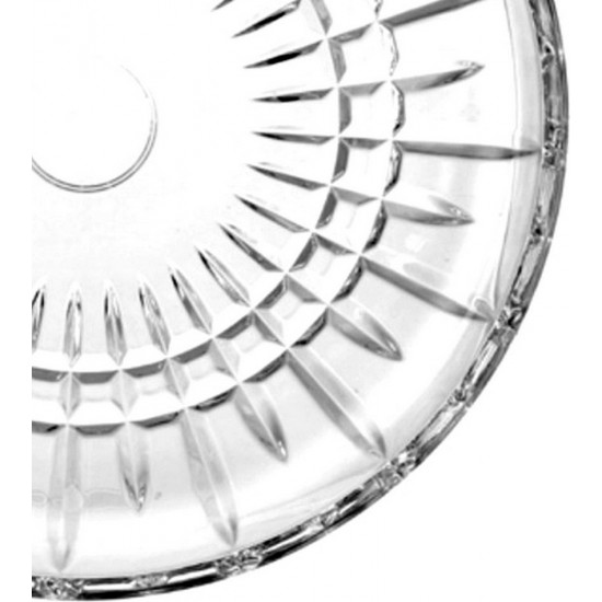 Prato de Bolo e Pudim 30,5cm Lines em Cristal Ecológico